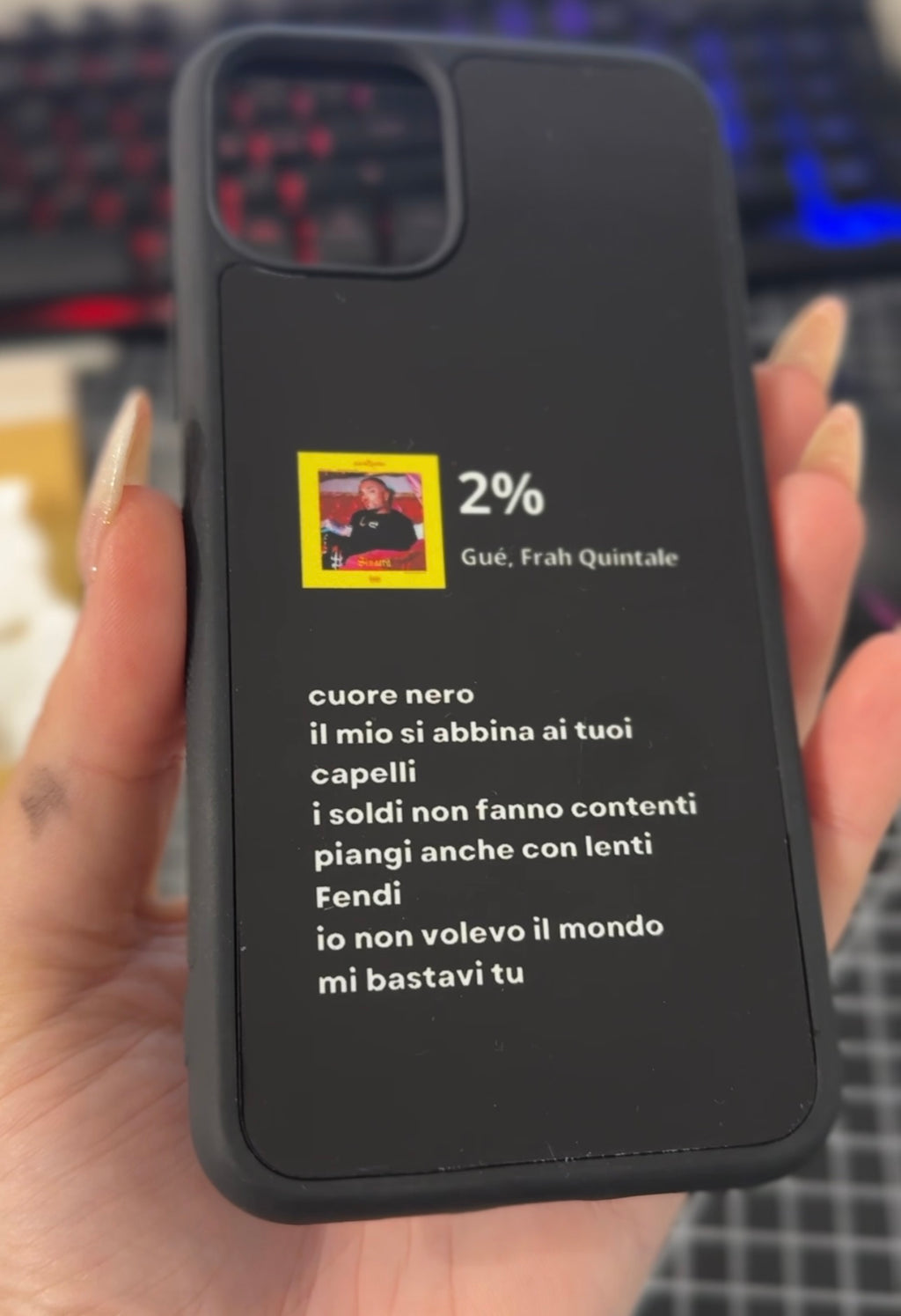 cover telefono iphone samsung oppo xiaomi  testo canzone  frase smartphone