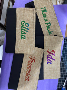 Pochette in Juta