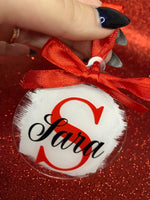 Carica l&#39;immagine nel visualizzatore di Gallery, Palla di Natale Piatta con Nome
