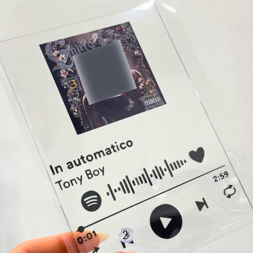 Targhetta Spotify Plexiglass