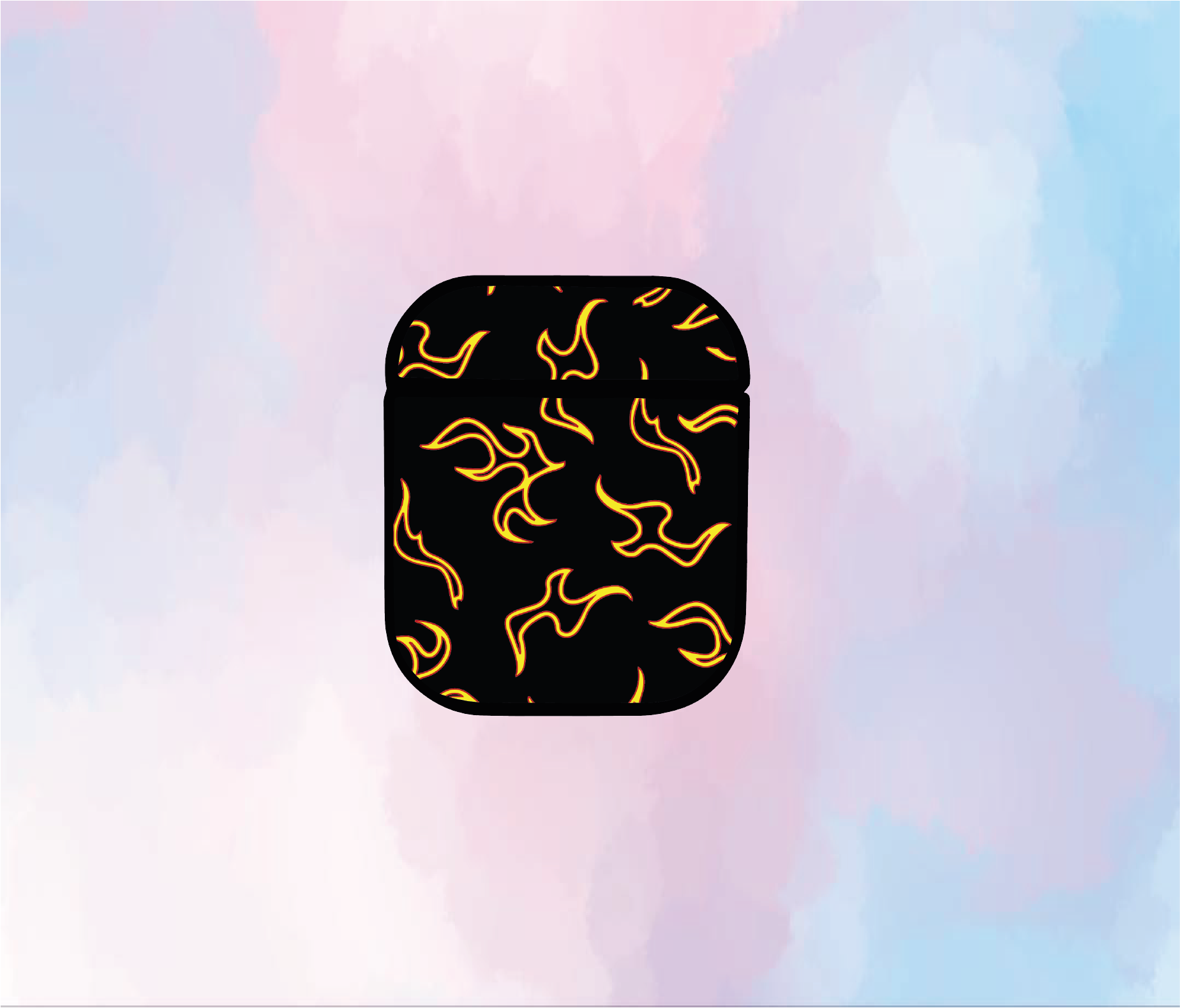 Custodia  AirPods Yellow Flame