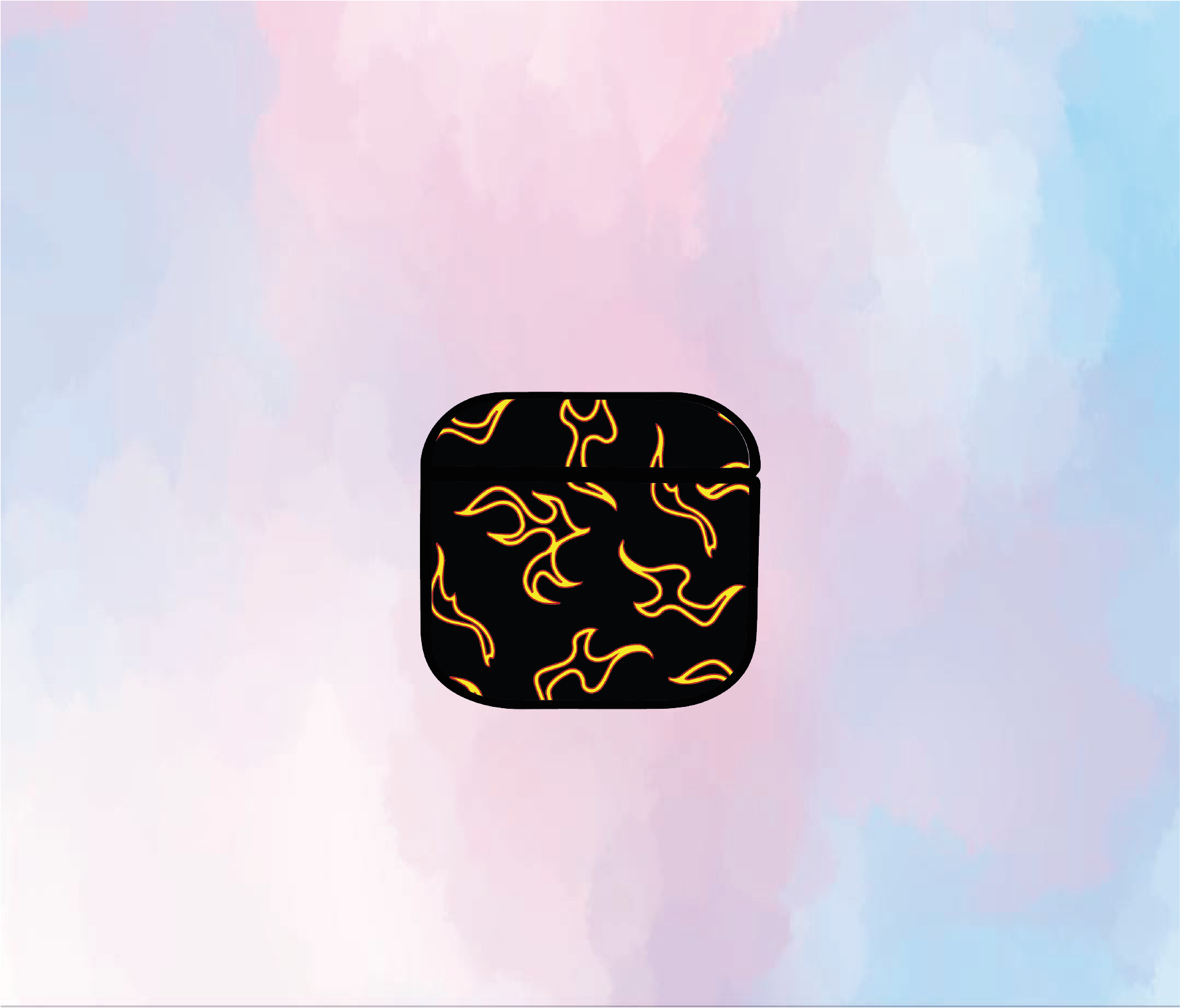Custodia  AirPods Pro  Yellow Flame